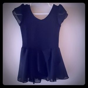 MdnMd girls flutter sleeve skirted leotard